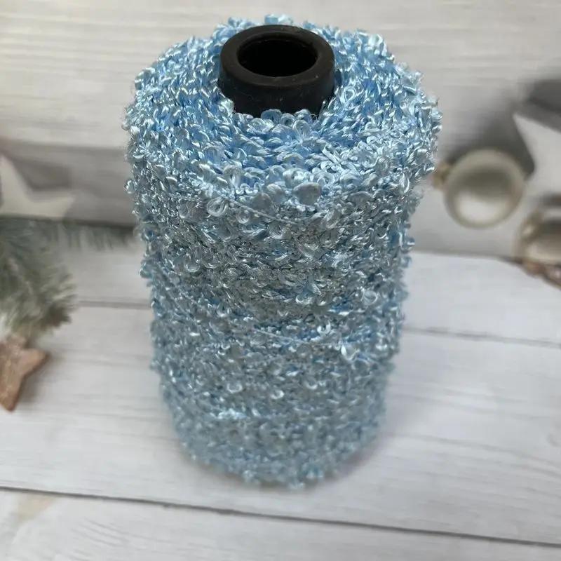 500g Big Ears, Double-sided Circular Yarn, Glossy Circular Yarn, DIY Handmade Mixed Thread Material, Hand Woven Scarf, Bag Yarn