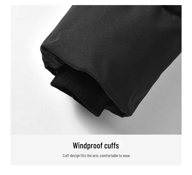 Winter 2025 Men's 3D Fashion Detachable Hooded Thick Cotton Jacket with Velvet Lining
