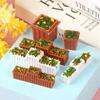 1:12 Puppenhaus Miniatur Blumen Garten Blumenbeet Blumentopf Topfpflanze Modell