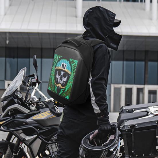 Programowalny plecak LED sterowany przez Bluetooth, podświetlany plecak dzienny z niestandardowym wyświetlaczem, unisex torba na laptopa