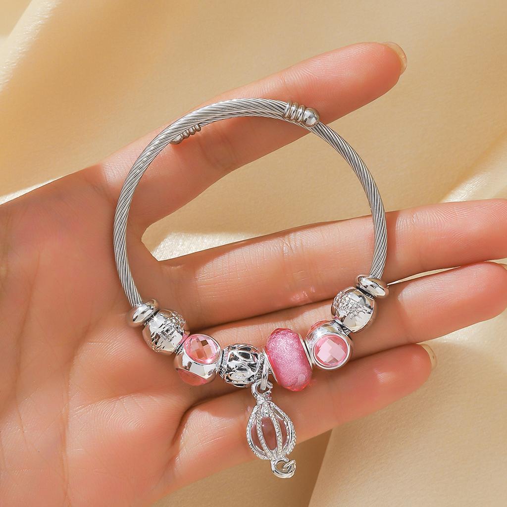 1PC Women's Fashion Pan Family Multi Element Beaded Hollow Bracelet for Date, Travel, Banquet, Party, Festival Dressing Gifts