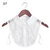 Classic Women Cotton Lace Fake Collar Vintage Detachable Clothes Accessories Lapel Blouse Top Shirt Collar False Collar DropShip