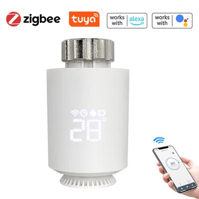 Tuya Zigbee thermostatische Heizkörperventile, intelligente drahtlose Mobiltelefon-App-Steuerung der Hausheizung