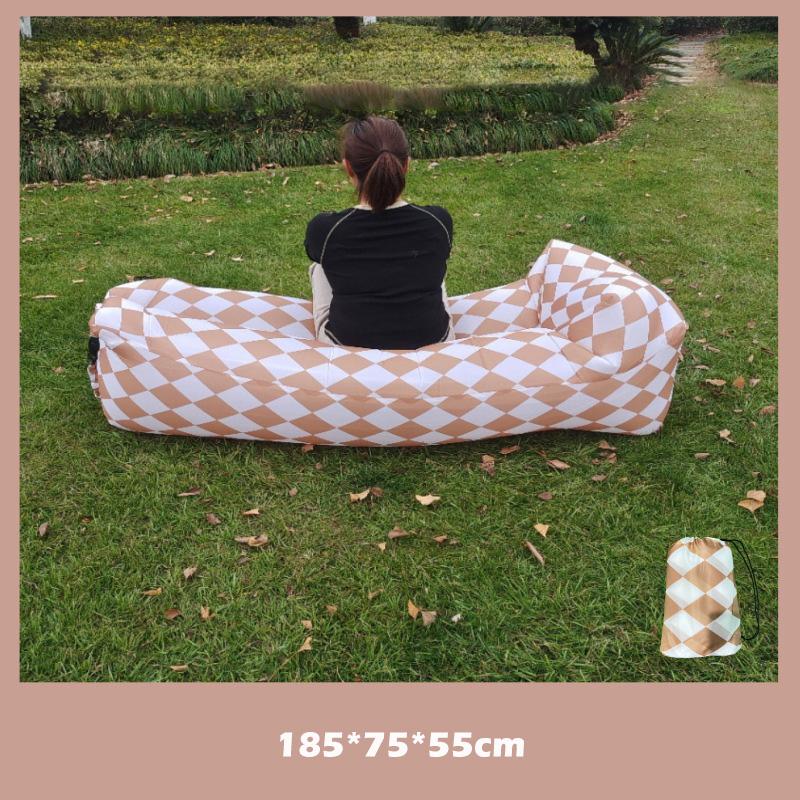 Outdoor Air Lazy Inflatable Sofa Bag Portable Camping Sofa Mattress Music Festival Concert Recliner