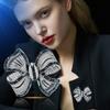 High-End High-End Luxury Exquisite Bow Brooch High-End Women'S Niche Unique Pin Suit Accessories Wholesale