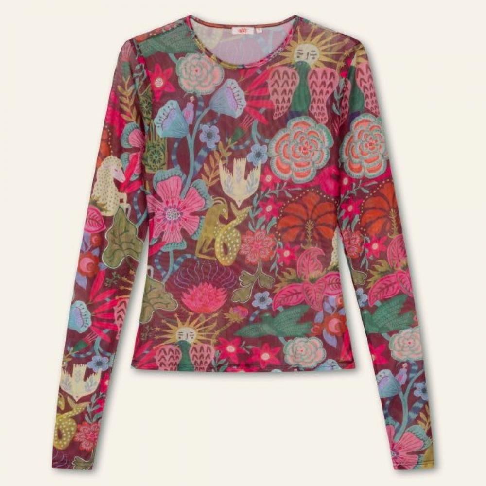 Oilily Jersey Top Tumaro Owhfats006 Burgundy (211)/S(55)
