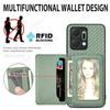 For Honor 400 Pro 400 Lite Carbon Fiber Wallet Card Holder Leather Cover for Huawei Honor400 Pro Magnetic Protection Phone Bags