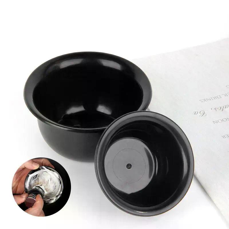 Shaving Cream Bowl Deep Design Shave Cup Plastic Container Soup Storage Bowl Sturdy Anti Slip Shaving Foaming Bowl Barber