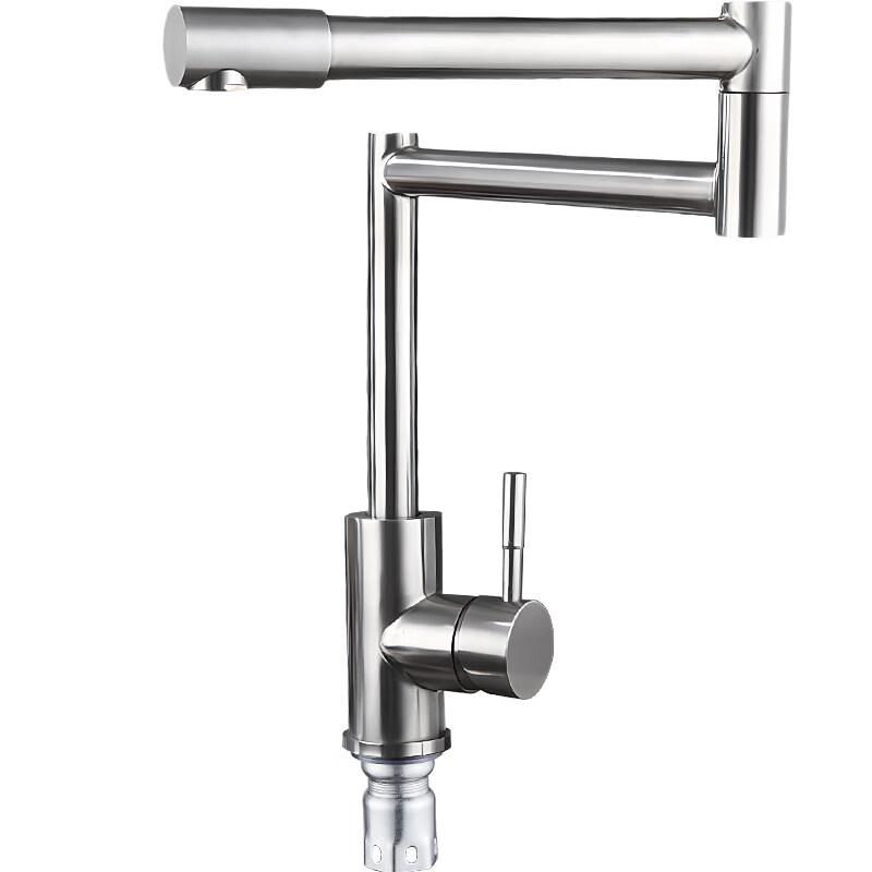 TLXT Stainless Steel Extendable & Foldable Kitchen Faucet