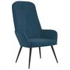 Recliner Chair Blue Velvet