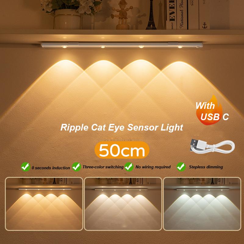LED Cabinet Lights Motion Sensor Wireless Ultra Thin Night Light For Kitchen Cabinet Bedroom Wardrobe Room Decor Indoor Lighting