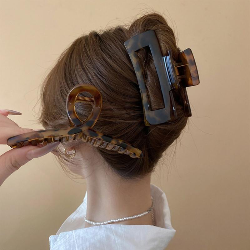 Haarklammer Flache Klammer Thema Haarklammer Elegant Breite Haarspange Haarspangen Starker Halt Haarnadel für Mädchen