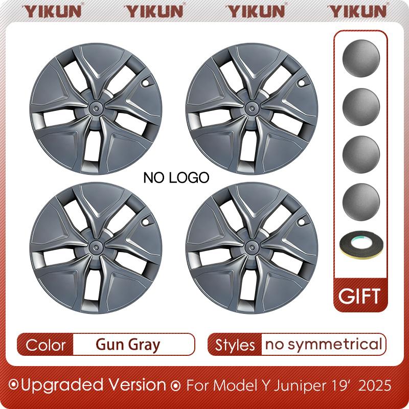 

4PCS HubCap for New Tesla Model Y Juniper 2025 19 Inch Performance Wheel Cap Replacement Automobile Full Rim Cover Accessories 19 inch 2025&For Model Y Juniper