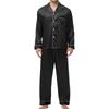 Pijamale pentru bărbați Mătase Mătase de gheață Versiune coreeană Set costum de casă cu pantaloni cu mânecă lungă pentru bărbați