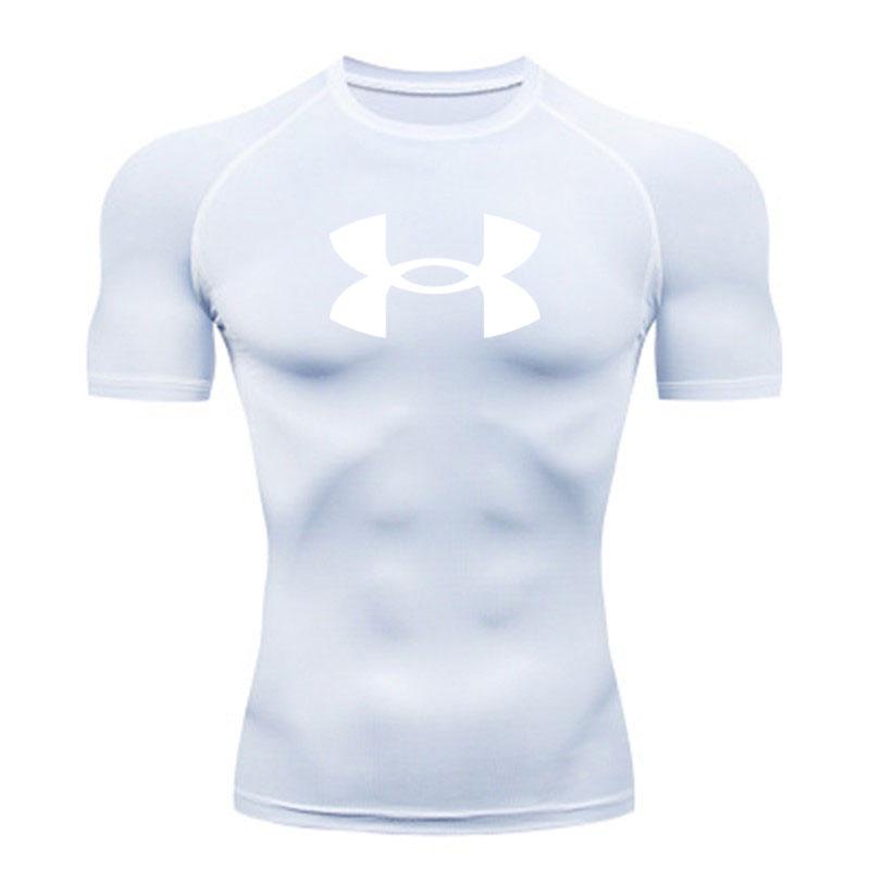 Men's Quick Dry Compression Athletic Tight T-shirt, Breathab