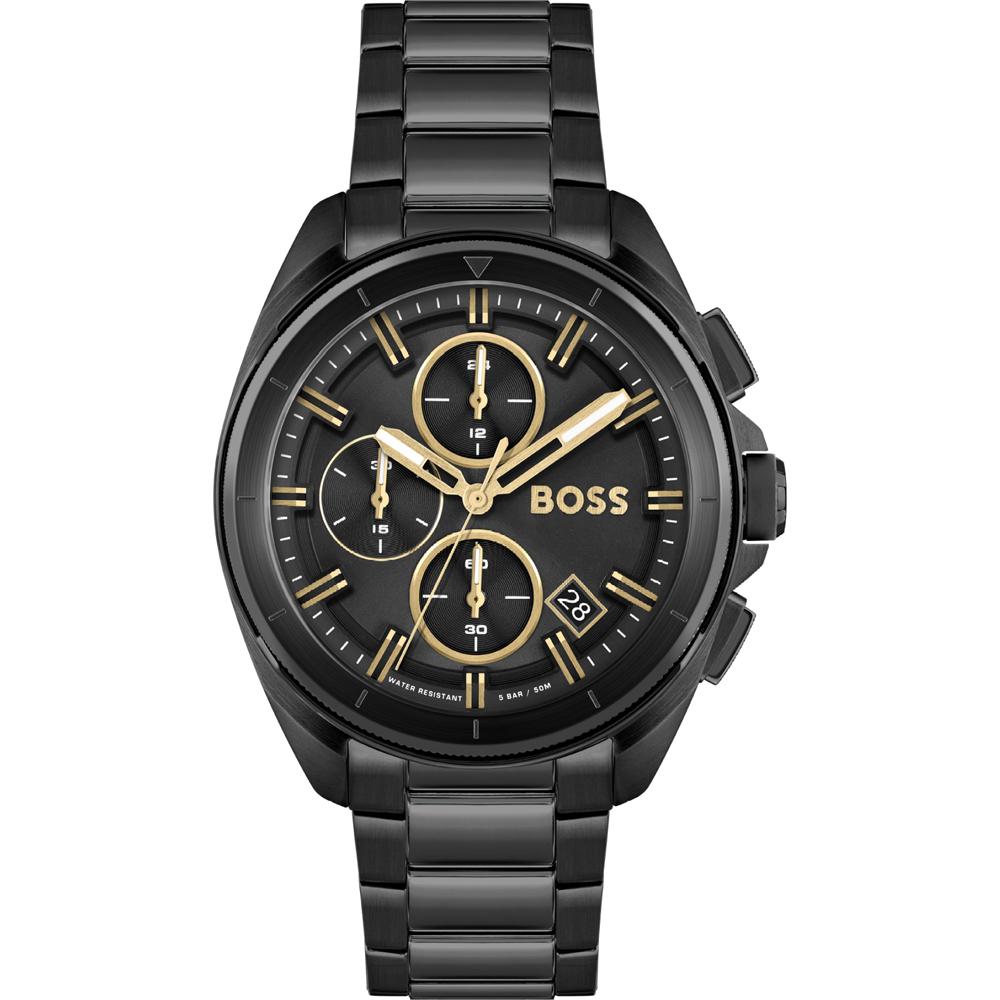 BOSS Volane Black Metal Gents Quartz Watch 1513950 чёрный