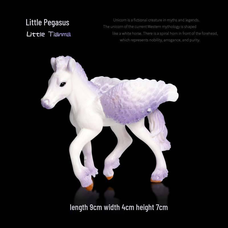 European Mythical Pegasus Unicorn Toy Model: Elf, Mythical Creature, Magic Beast 