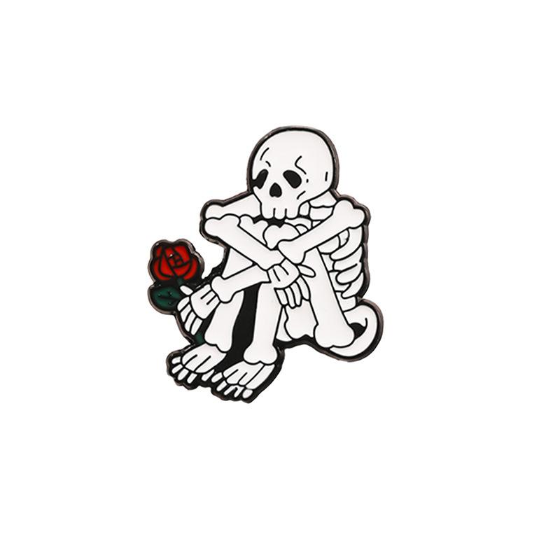 

Halloween Brooch, Cartoon Brooch, Costume Bag Brooch Badge One Size білий