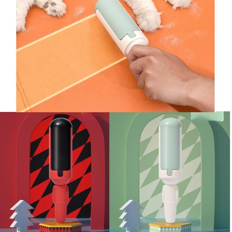 Tierhaarentferner Kleidung Statisch Mehrzweck Doppelseitige Bürstenrolle Für Katzen Und Hunde