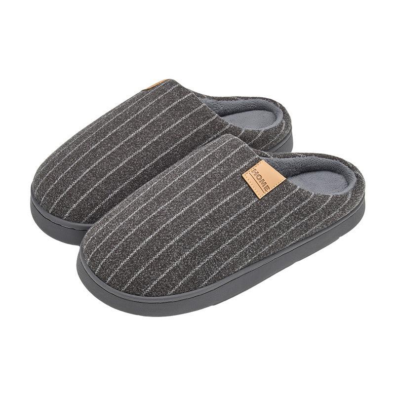 Cotton slippers women's winter new indoor home warmth antibacterial slippers men's home men's autumn and winter
