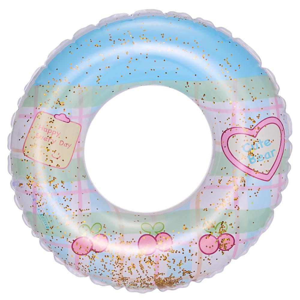 

Childrens And Adult Swimming Circle Cartoon Love Cherry With Glitter Toy Water NO.60(10-25KG)