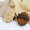 Natural Wood Bristle Bath Brush – Soft Wet Dry Body SPA Massager, Household Practical Skin Exfoliating Brush for Body Cleaning,