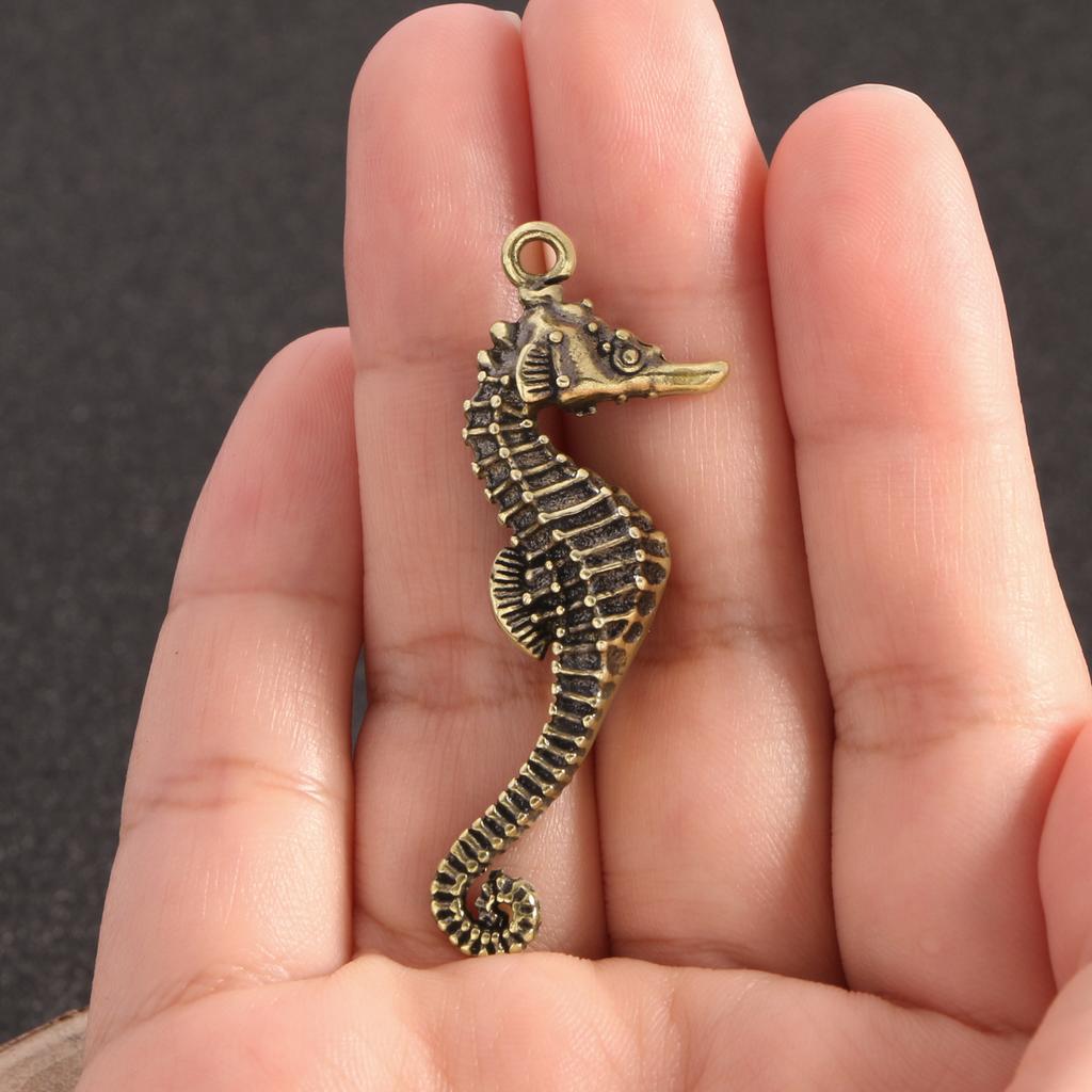 Solid Brass Shark Blue Whale Miniature Figurine Handcrafted Feng Shui Ornament for Office Tabletop Home Gift