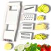 PRACTICAL KITCHEN GRATER FOR VEGETABLES CHEESE FRUIT INTERCHANGEABLE BLADES 5in1