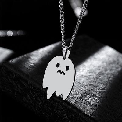 Indifferent Style Ghost Goblin Necklace: Hip Hop Street Pendant for Men & Women