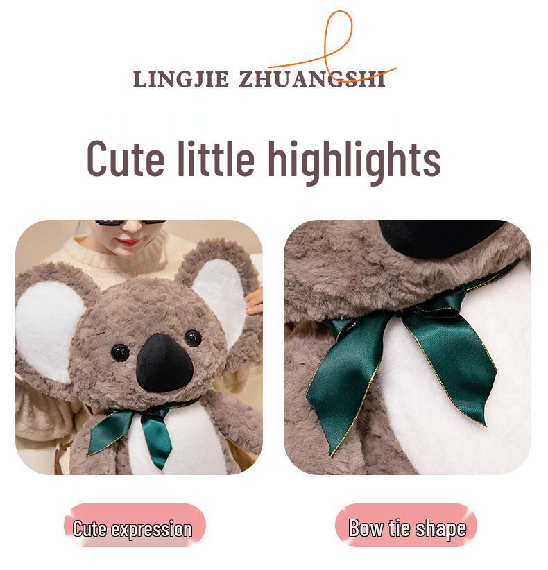 Large Adorable Koala Plush Toy - Sloth Doll Sleeping Hug Pillow for Girls