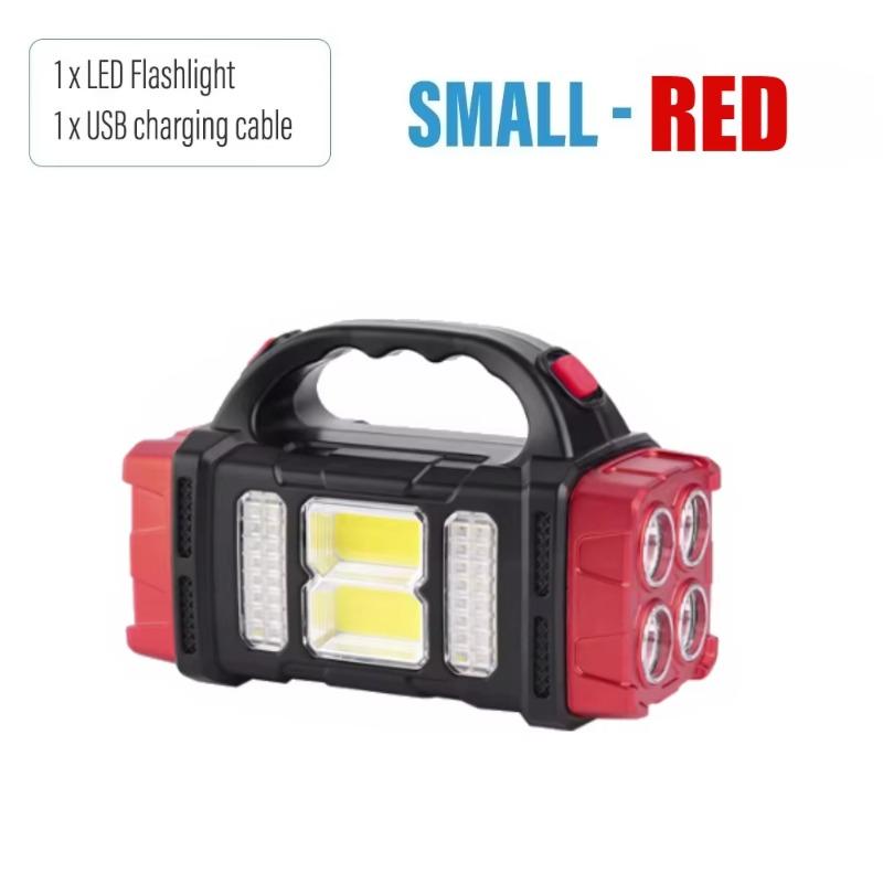 Solar Taschenlampe Tragbare Weiße Licht Suchscheinwerfer Hand-Taschenlampe Große Kapazität Wasserdicht Notfall Campinglicht Scheinwerfer