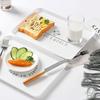 Serving Tray All-purpose Washable Plastic Rectangle Breakfast Fruit Bread Food Dish Gifts