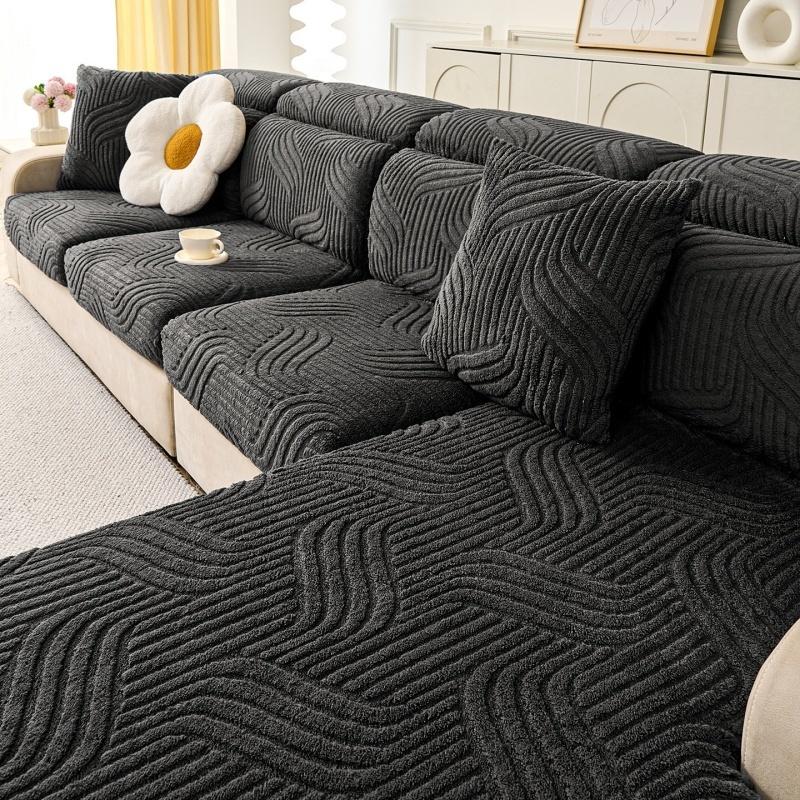 Full-Coverage Universal Fit Sofa Cover All-Season Use 3-Seater With 1 Chaise Lounge Covers Corner Couch Cushion Slipcovers