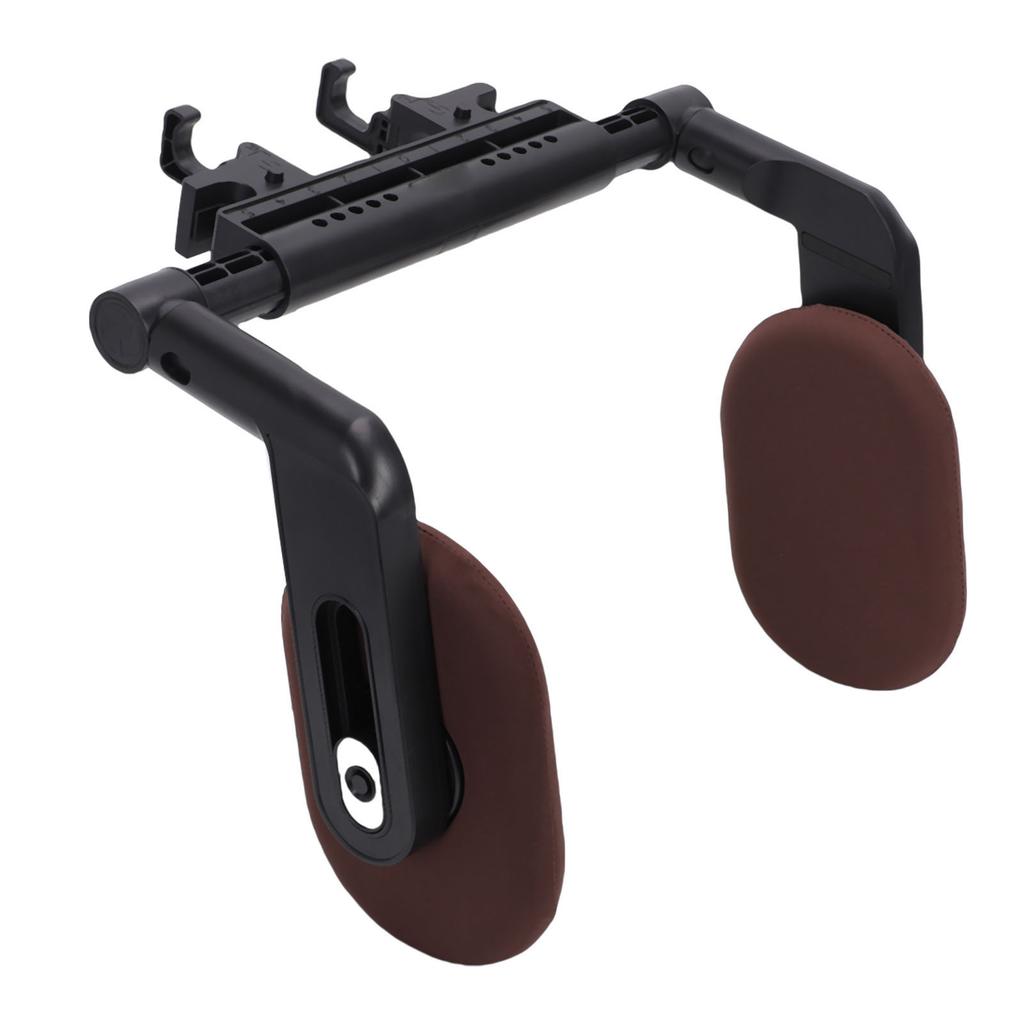 Car Headrest Pillow 3 Point Linkage Road Pal Head Neck Support Pillow Thickened for Vehicles Brown