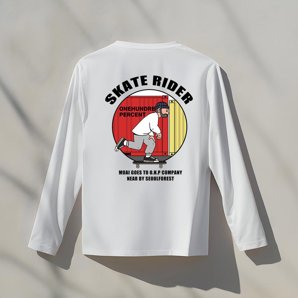 OHP Ohp X Moai Bskater No.2 Basic Long Sleeve T-Shirt
