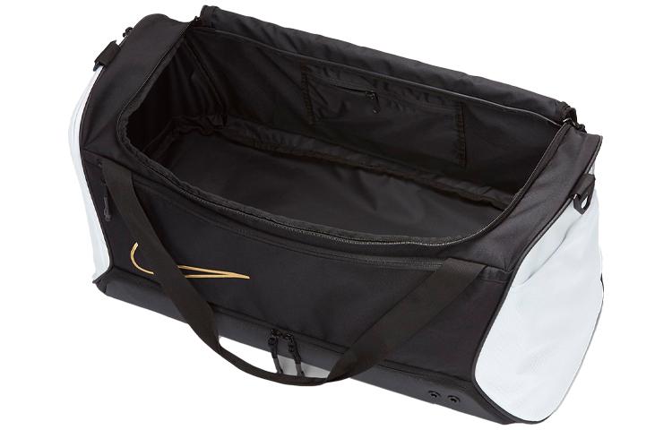 Nike Elite Basketball Duffel Bag Travel Bags Black/White/Metallic Gold BA6163-011