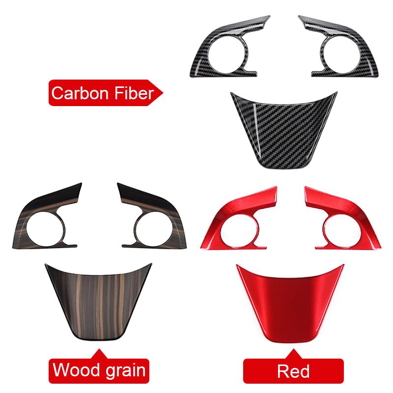 ABS Car Steering Wheel Button Panel Trim Case Cover Stickers Accessories For Toyota Camry 70 XV70 2018    2022