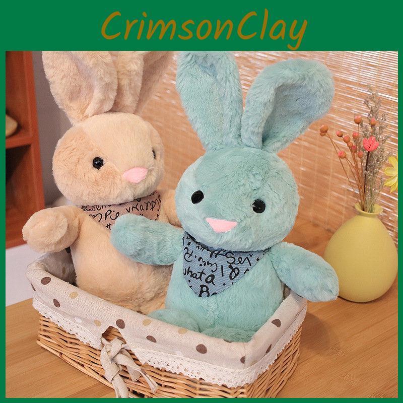 Rabbit Scarf Colorful Plush Toy Cute Cartoon Kid Companion Birthday Doll Gift
