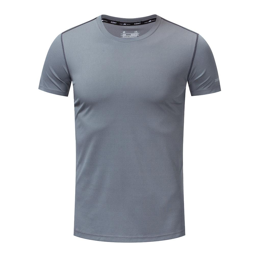 Sport Quick-drying Breathable Thin Fitness Round Neck Casual Training Running T-shirt Loose Short Sleeves