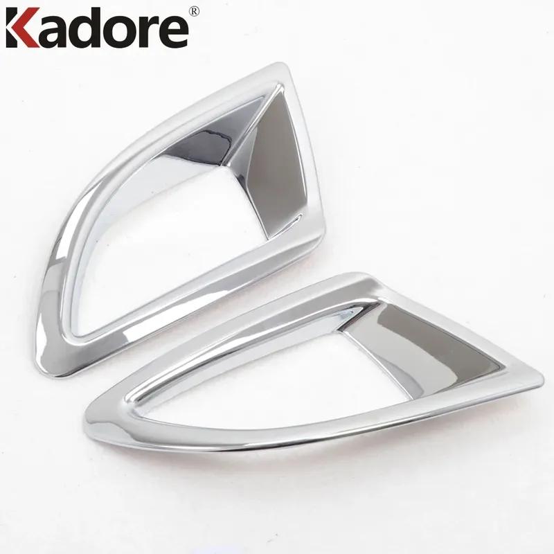 For Mazda 3 Axela Hatchback 2014 2015 2016 Chrome Car Rear Bumper Fog Light Lamp Cover Trim Foglights Bezel Trims Accessories