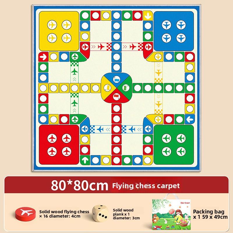 Extra Large Size Soft Non-slip Carpet Material, Essential for Parent-child Family Gatherings,  Focus Training  Flying Chess