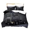 Digital Printing Three-Piece Cartoon Heavy Duty Truck Three-Piece Bedding