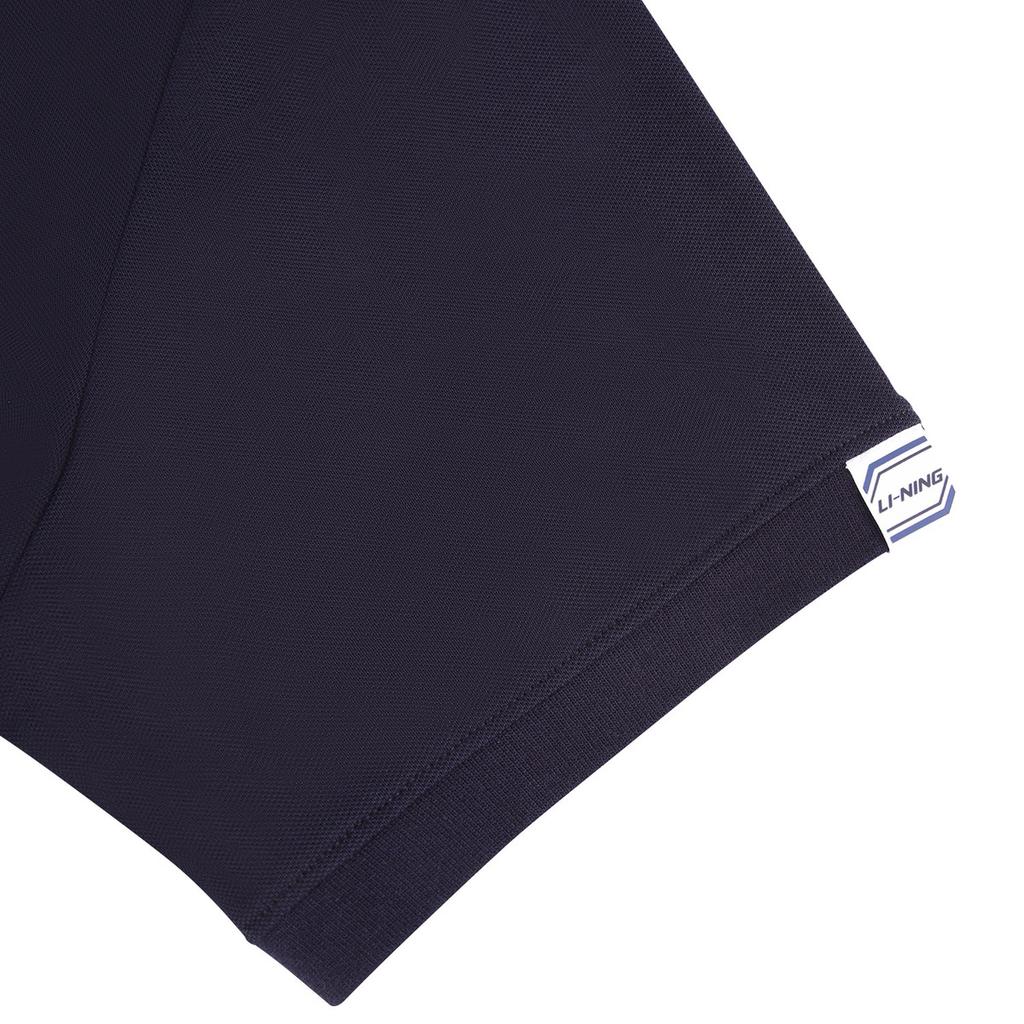 Li Ning Sports Casual Short Sleeve Polo Shirt Fashion Breathable Men tops Legendary-Blue APLW477-9