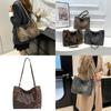 Chic Urban Simple Leopard Print Handheld Tote Bag Trendy Large Pu Shoulder Bag