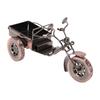 Three Wheel Metal Art Iron Motorcycle Figurine Ornament Handmade Stationery Storage Organizer Desk Decor for Home Office
