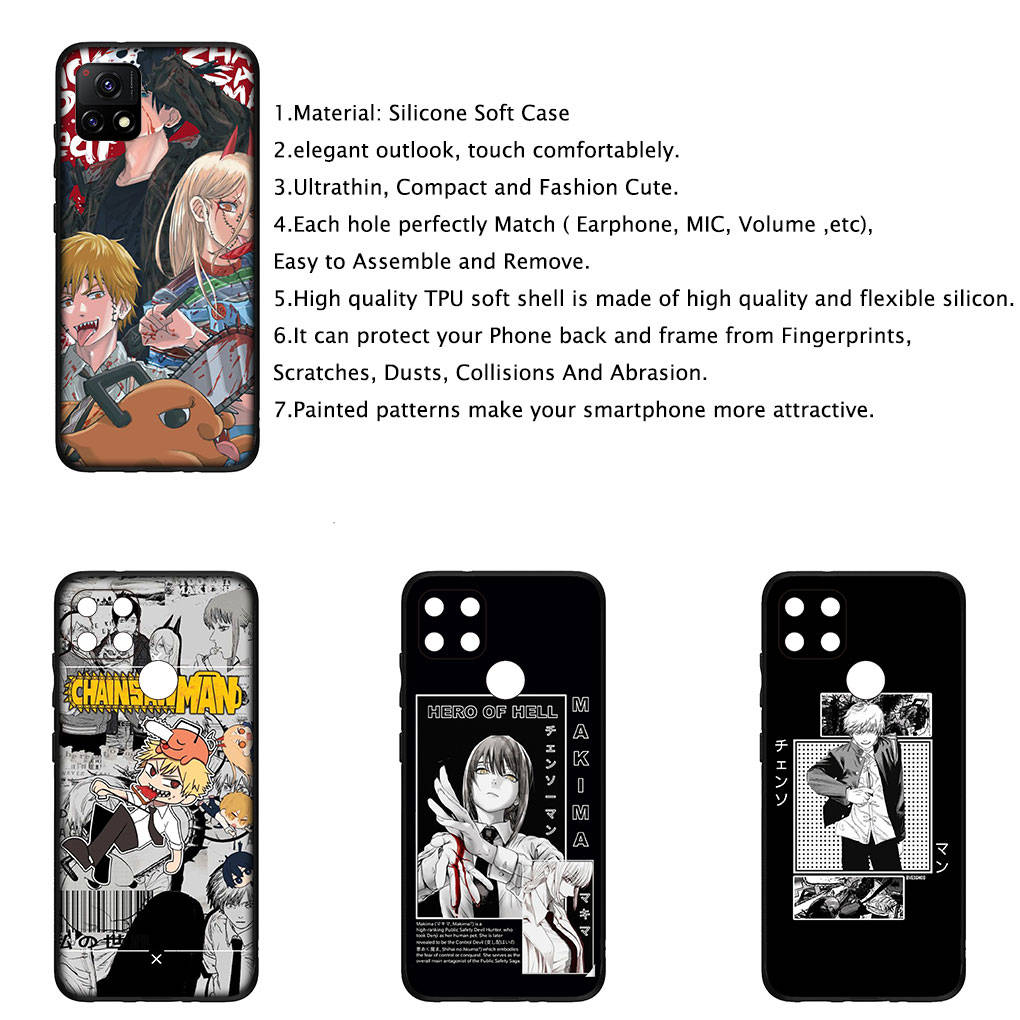 for iPhone 16 15 Xiaomi Redmi Note 14 13 12 11 Pro Max X 16e Samsung Galaxy S25 S24 S23 Moto OPPO Huawei Tatsuki Fujimoto Chainsaw Man Gir Phone Case