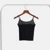 Thin Ice Silk Traceless Sling Bralette Crop Tops Sleeveless Camisole Strap Skinny Vest Tops  Female