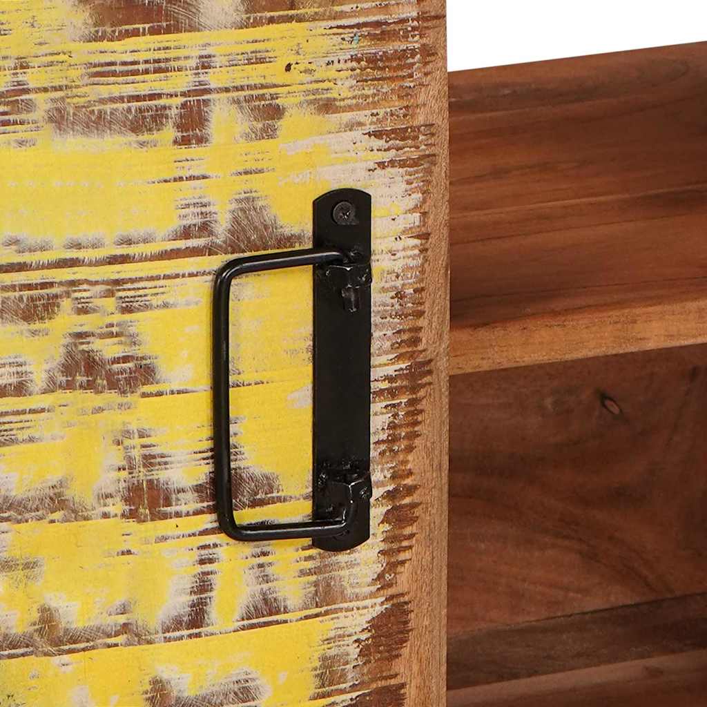 Washbasin Cabinet Multicolored Solid Reclaimed Wood