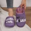 Comfortable Casual Mao Mao Slippers Autumn and Winter New Popular Non-slip and Deodorant Letter Bag Head Slippers