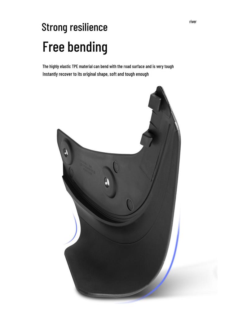 Tesla Model 3/Y Front & Rear Mudguards - No Drilling, Tire Protection